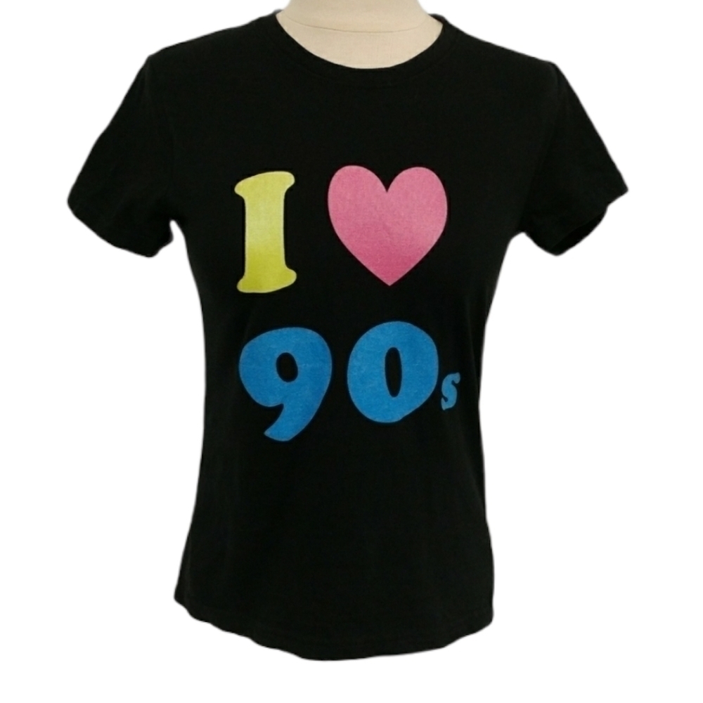 I Love 90's Vintage Retro Graphic T Shirt Small